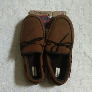 Dearfoams Men's Tan Slip-On Loafers